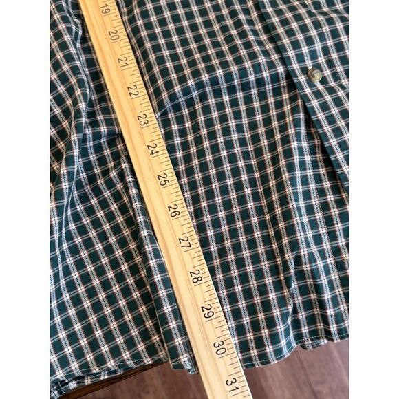 L.L. Bean Classic Green Plaid Button-Down Shirt Sz XL Traditional Fit EUC - Picture 9 of 13